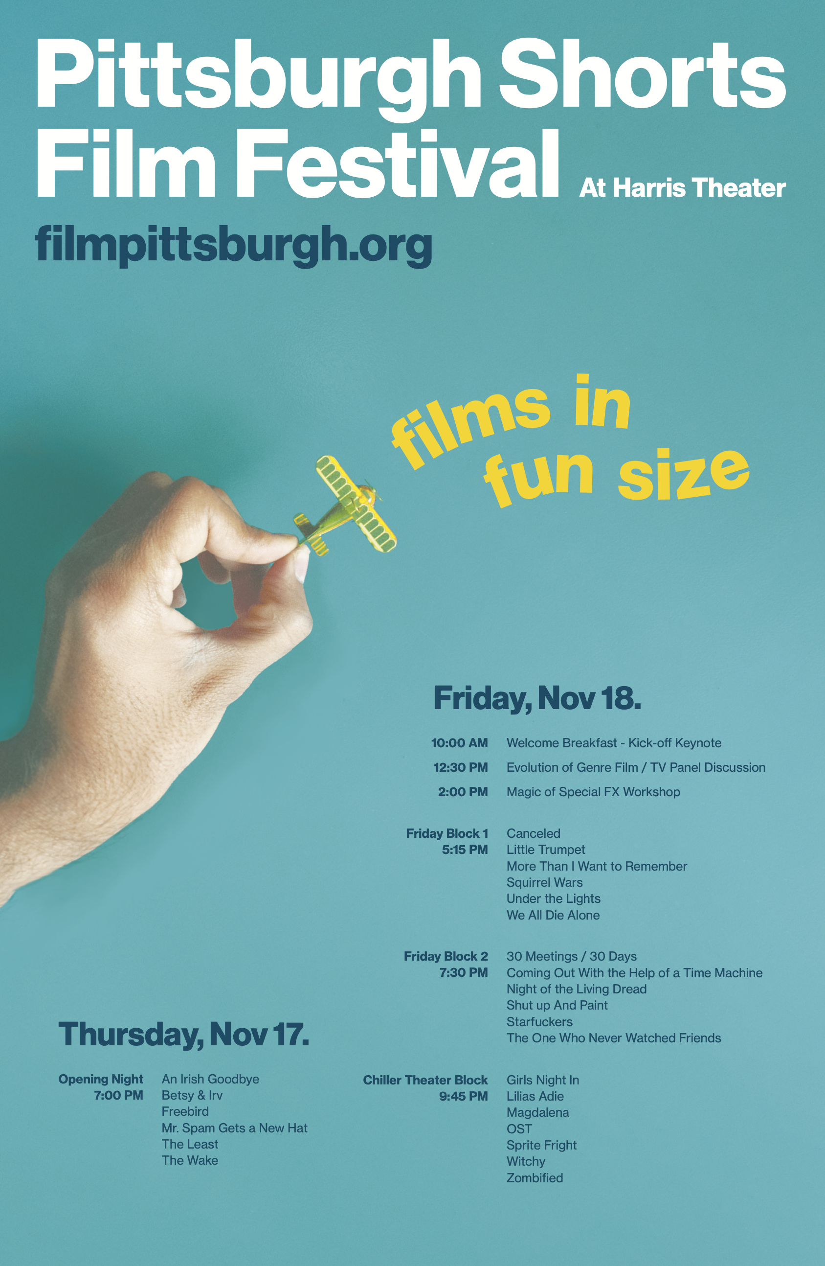 Pittsburgh Shorts Film Festival Poster